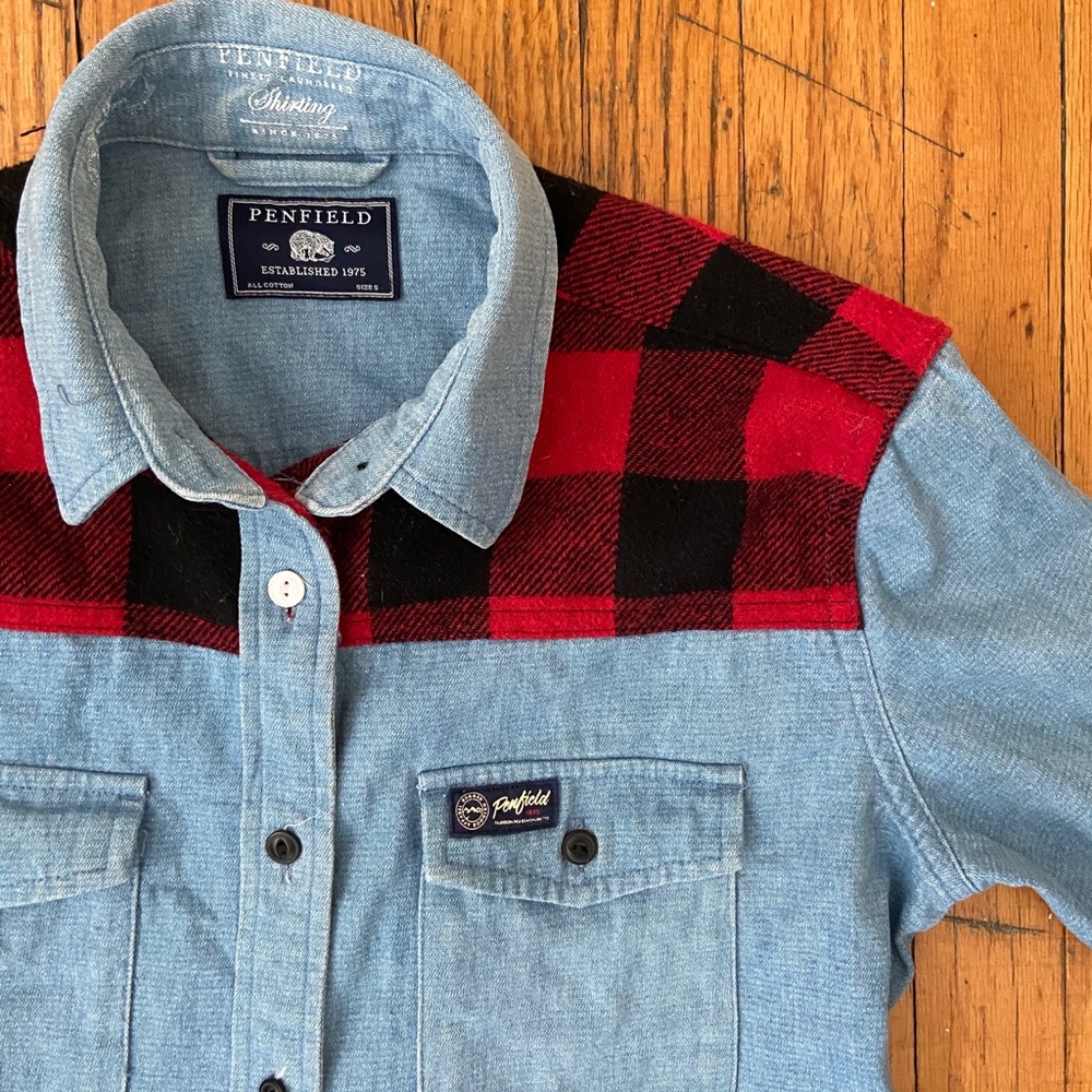 Penfield Flannel/Chambray Shirt, XS